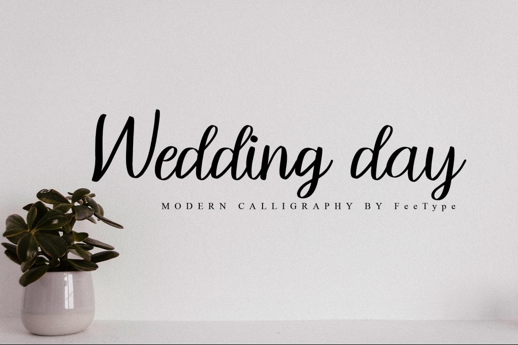 Wedding Day Font website image