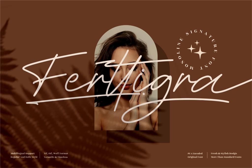 Ferttigra Font Family website image