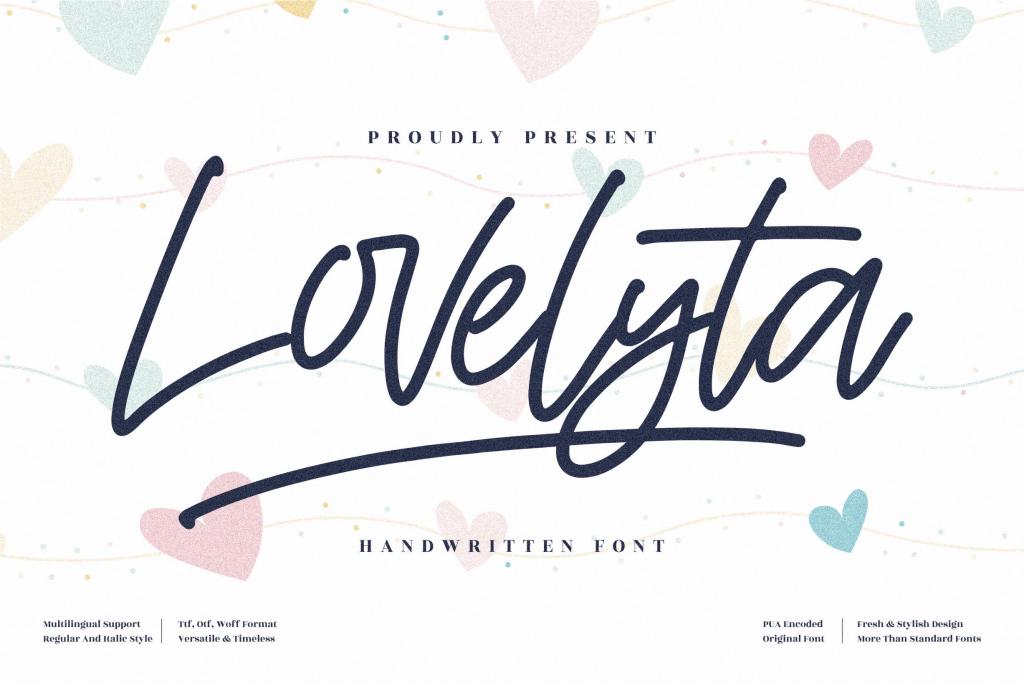 Lovelyta Font Family website image