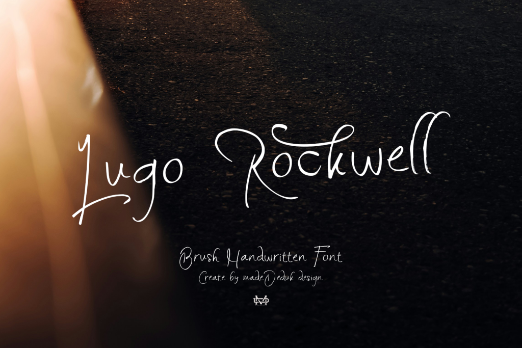 Lugo Rockwell Demo Font website image