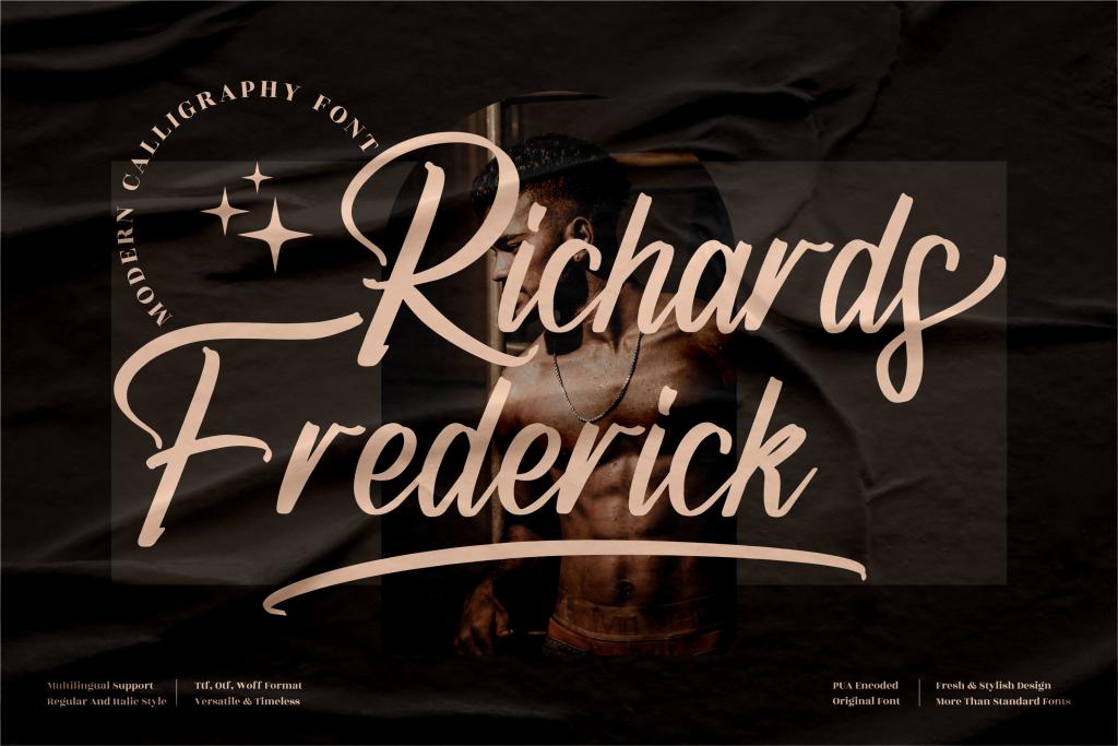 Richards Frederick Font Family website image
