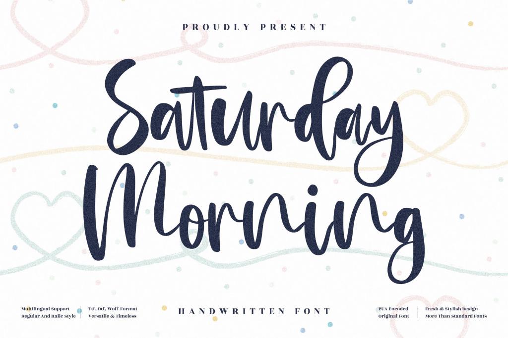 Saturday Morning Font Family website image