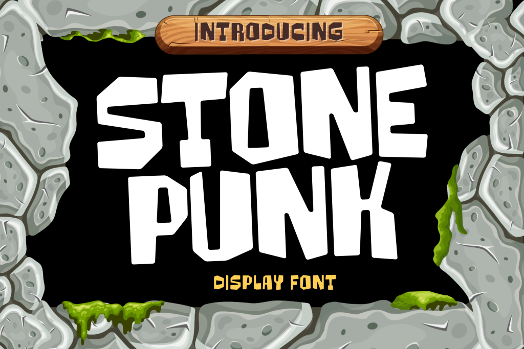 Stone Punk Font website image
