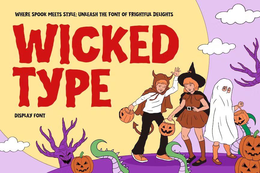 Wicked Type Font website image