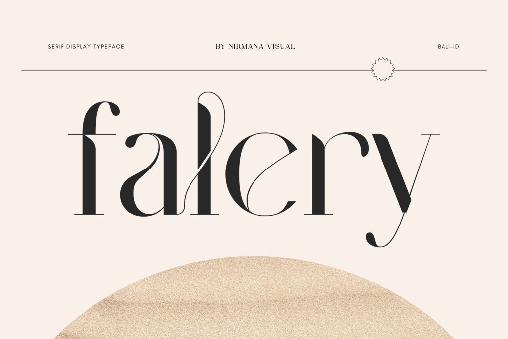 Falery – Demo Version Font website image
