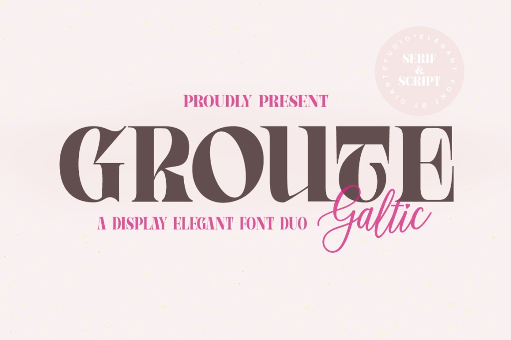 Groute Font Family website image