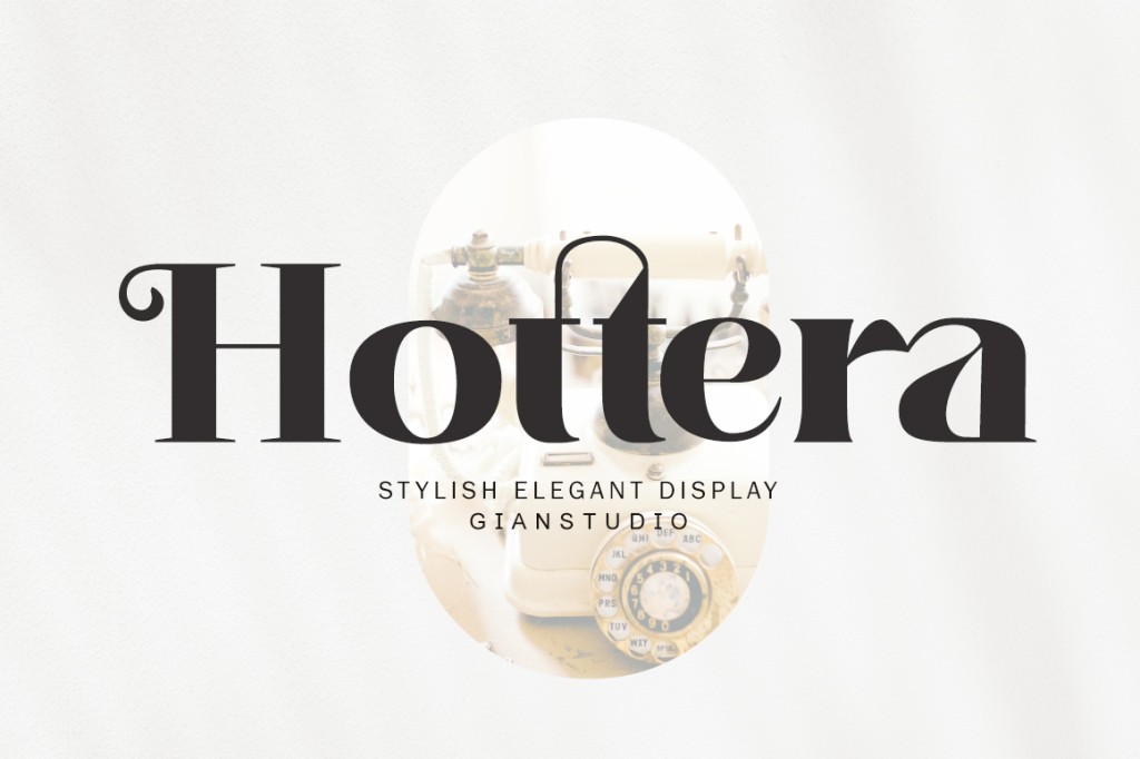 Hottera Font website image