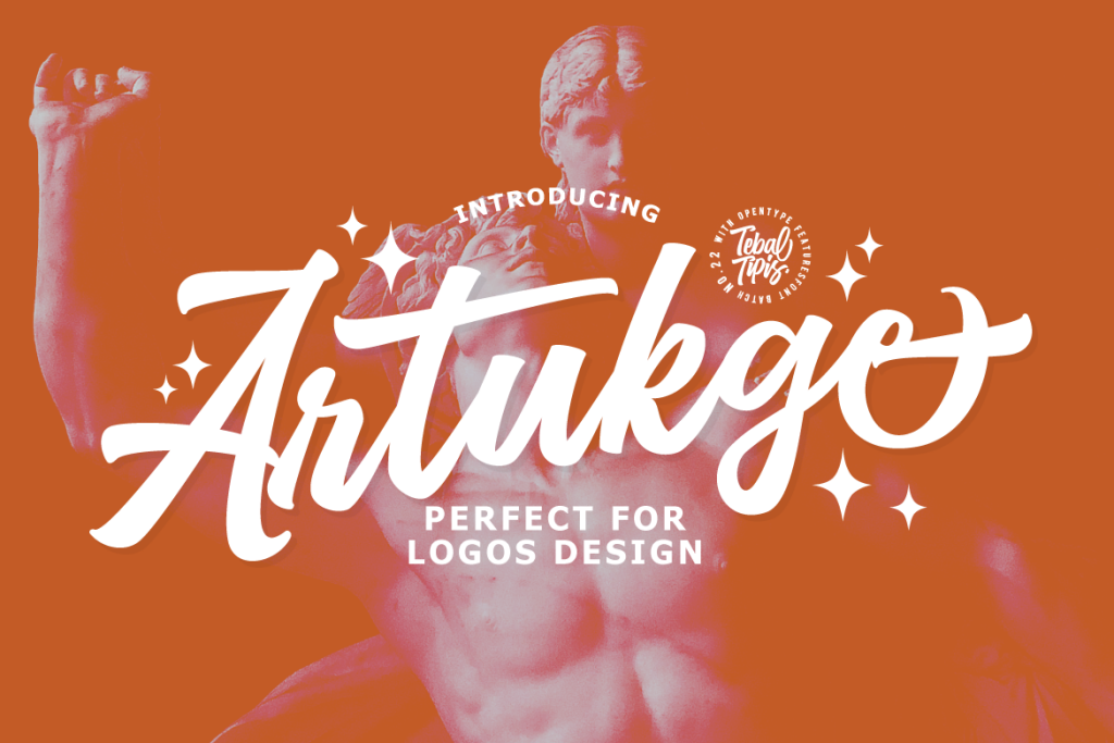 Artukge Script Font website image