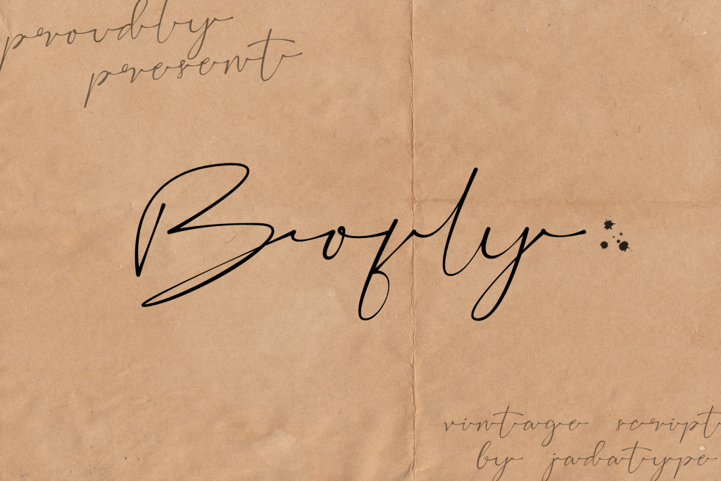 Bofly Font website image