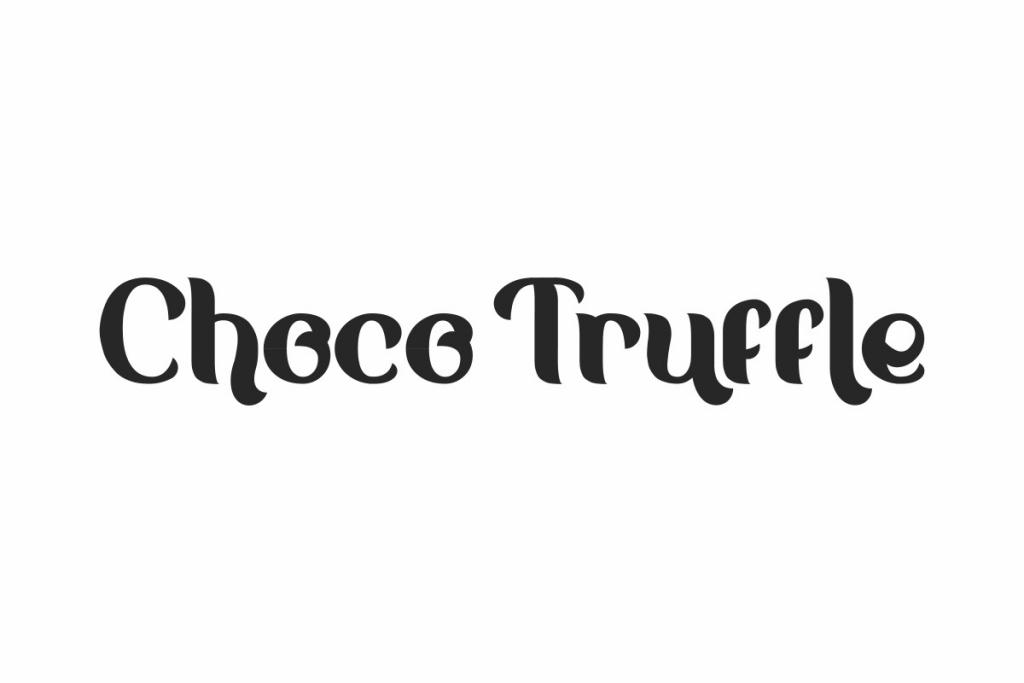 Choco Truffle Demo Font website image