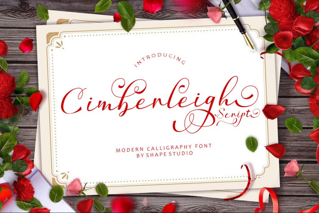 Cimberleigh Script Font website image