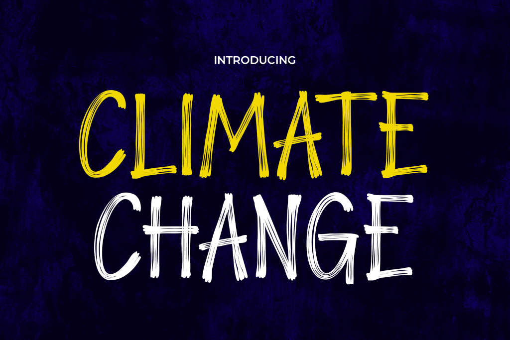 CLIMATE-CHANGE Font website image