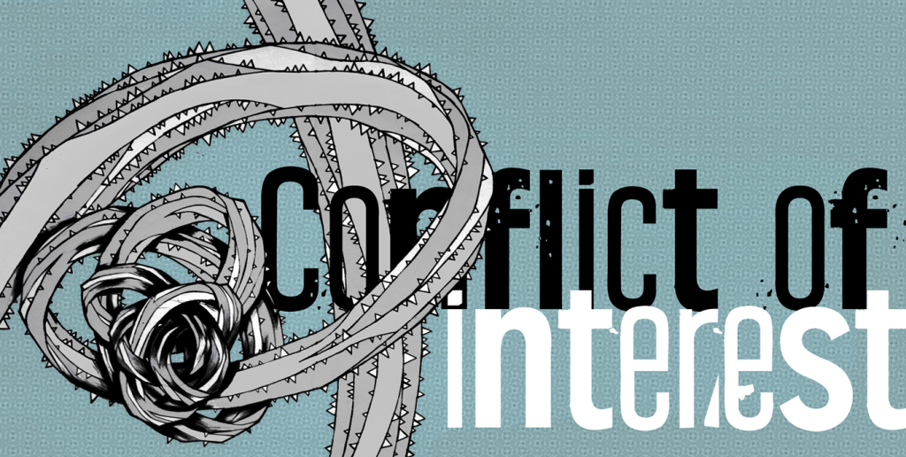 Conflict of interest Font website image