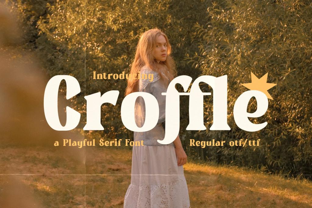 Croffle Font website image