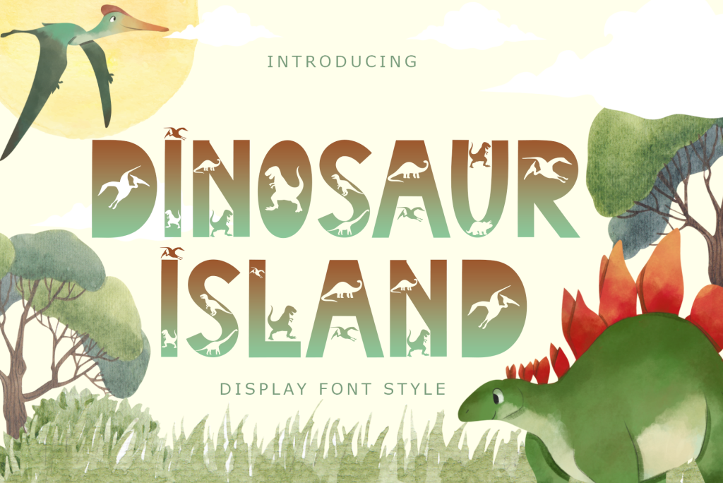 Dinosaur Island Font website image