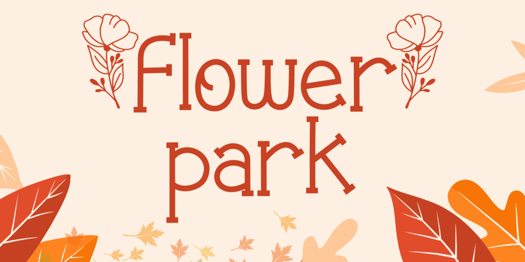 Flower Park Font website image