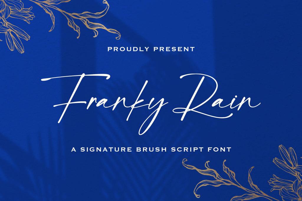 Franky Rain Font website image