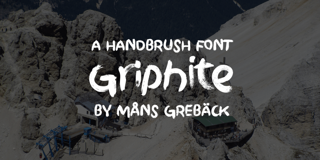 Griphite Drop PERSONAL Font Family website image