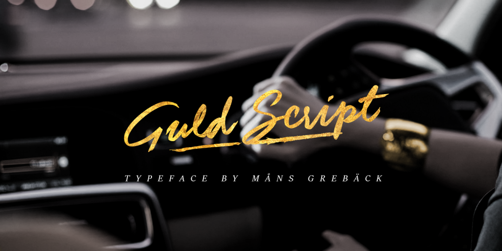 Guld Script PERSONAL USE ONLY Font website image