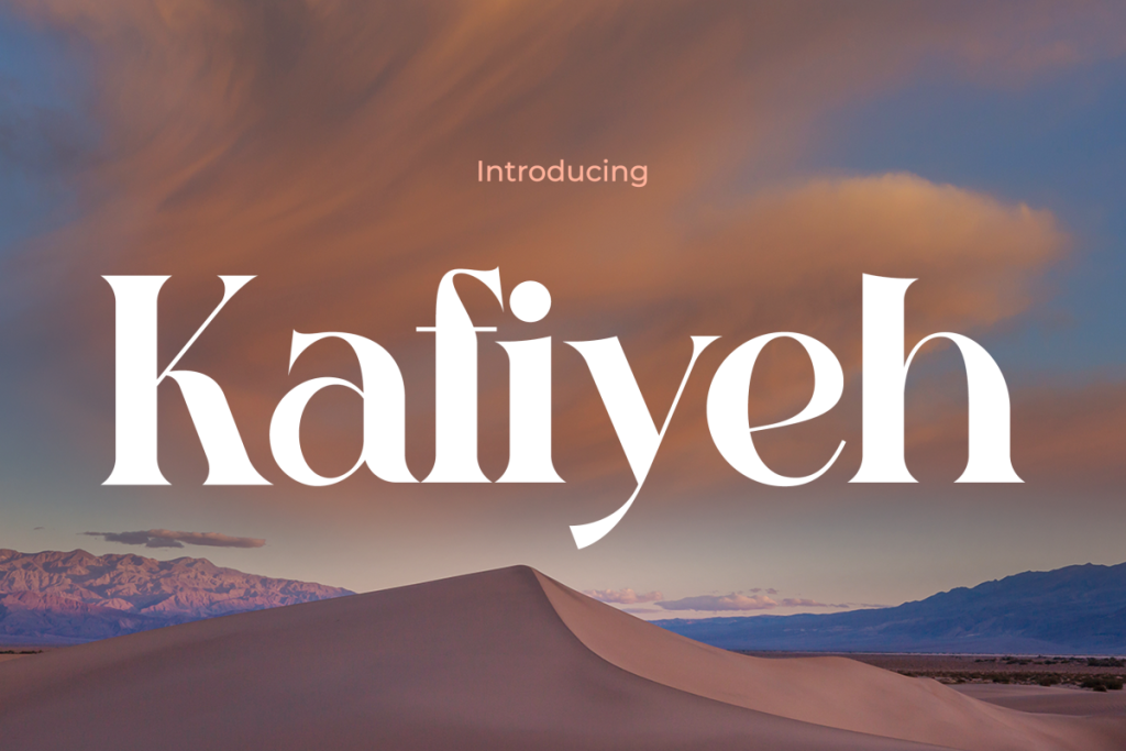 Kafiyeh Font website image