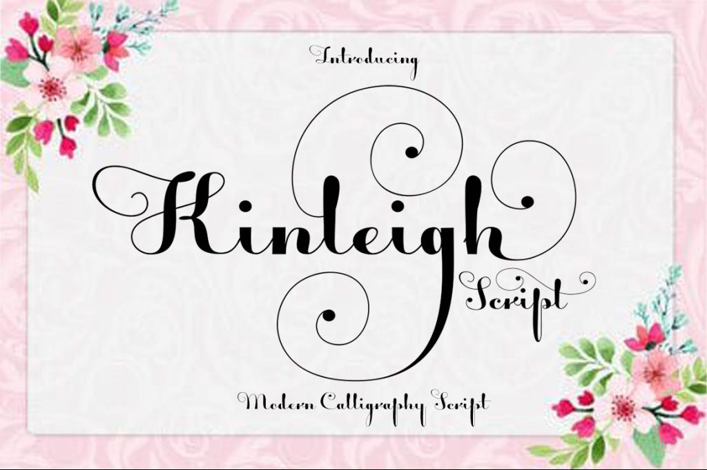 Kinleigh Script Font website image