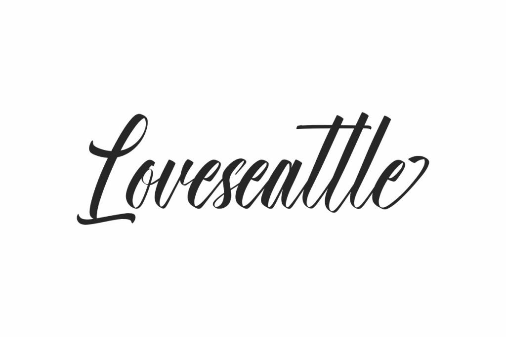 Loveseattle Demo Font website image