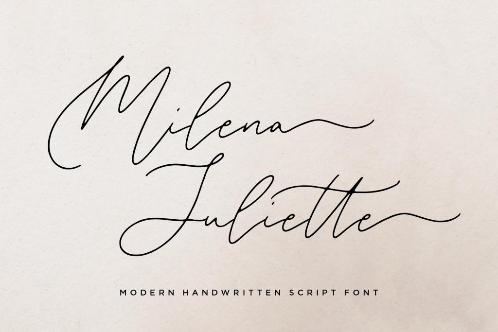 Milena Juliette Font website image