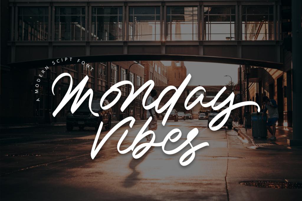 Monday Vibes Font website image