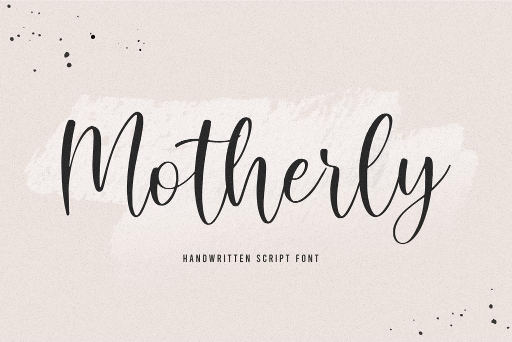 Motherly Font website image