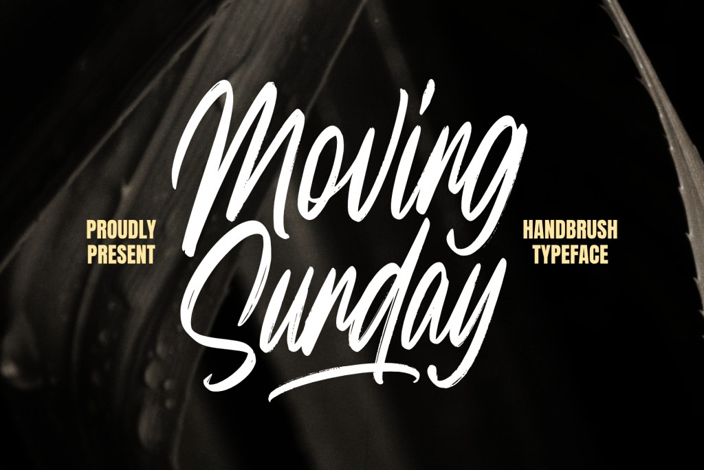 Moving Sunday Font website image