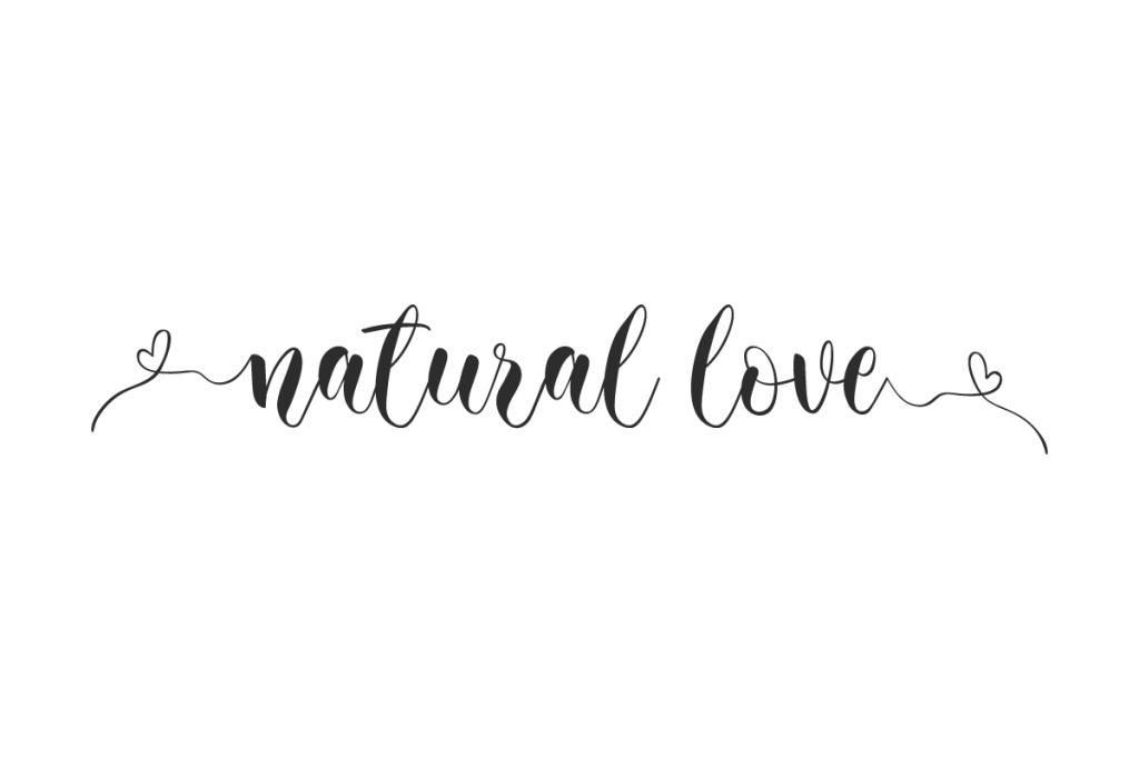 Natural Love Demo Font website image