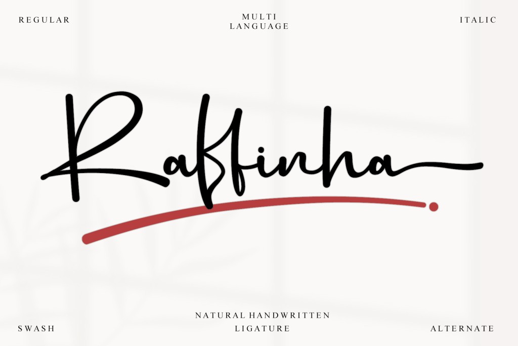 Raffinha – Personal Use Font website image