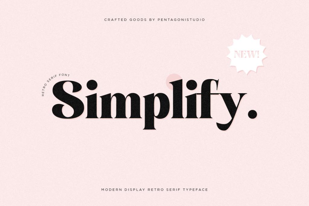 SimplifyDemo Font website image