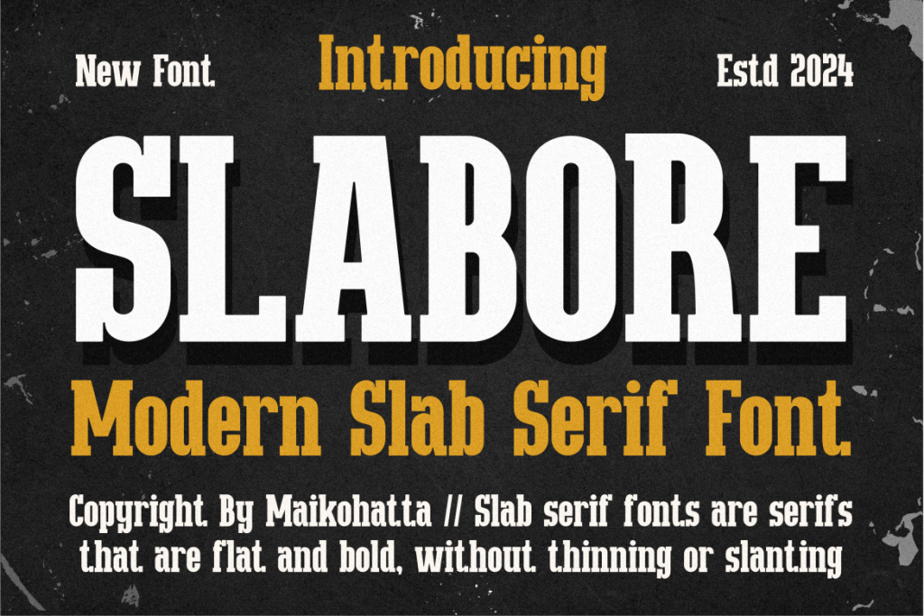 SLABORE Font website image