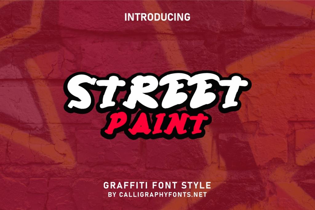 Street Paint Demo Font website image
