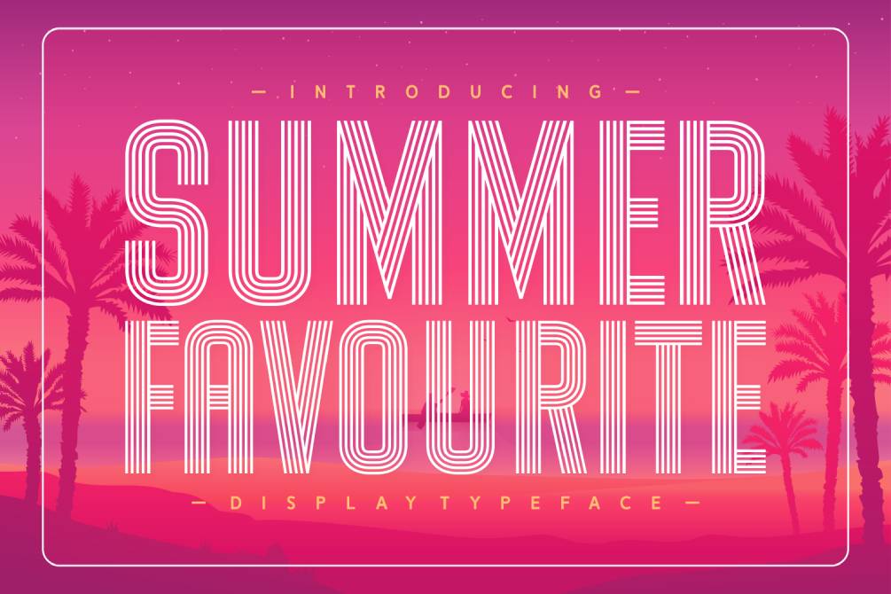Summer Favourite Font website image