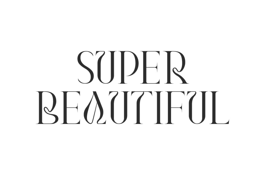 Super Beautiful Demo Font website image