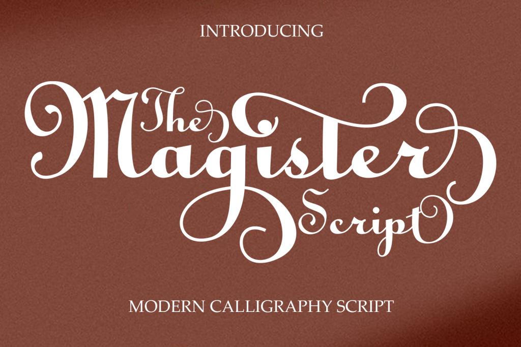 The Magister Script Font website image