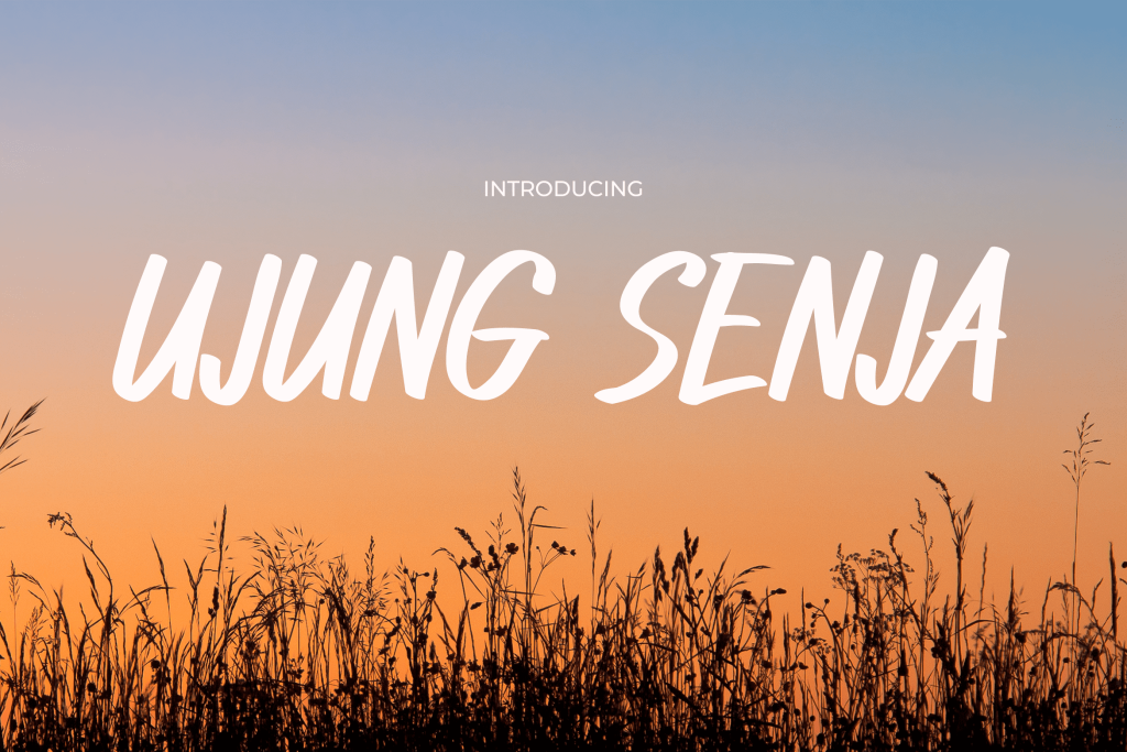 Ujung-Senja Font website image