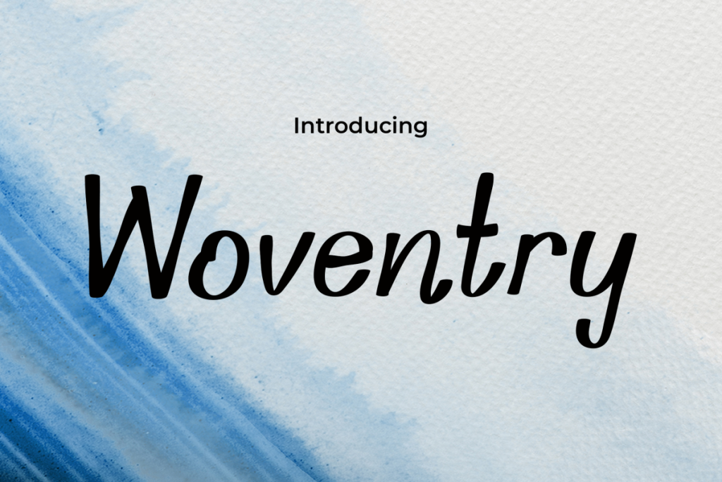 Woventry Font website image