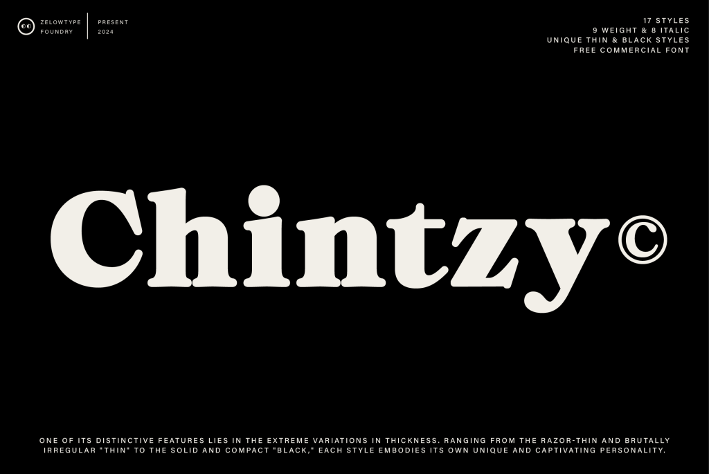 ZT Chintzy Font Family website image