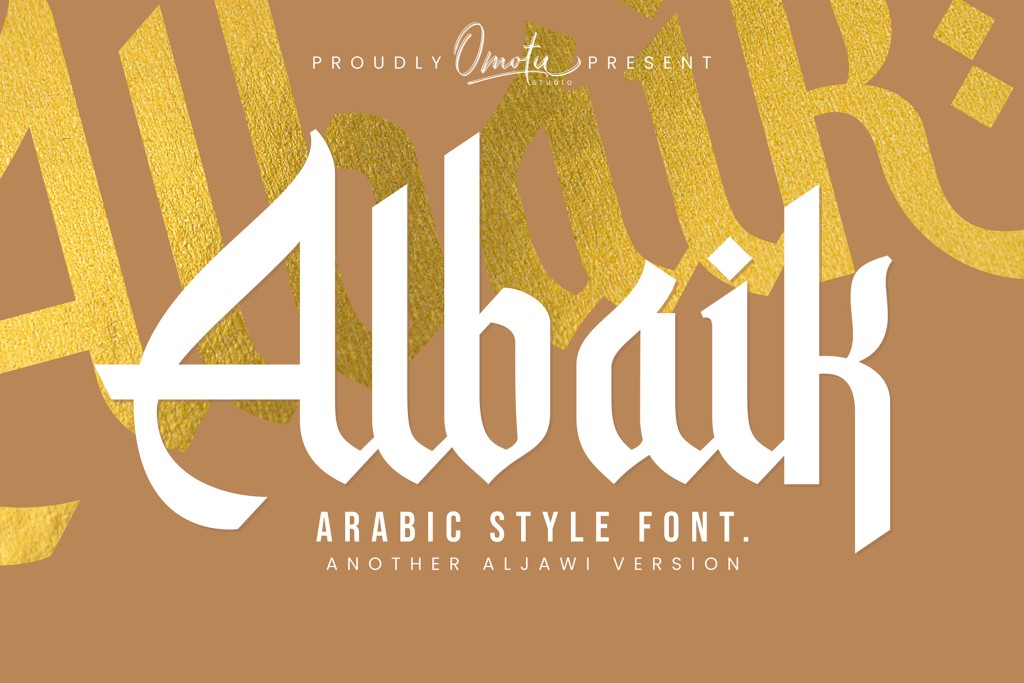 Albaik Font Family website image