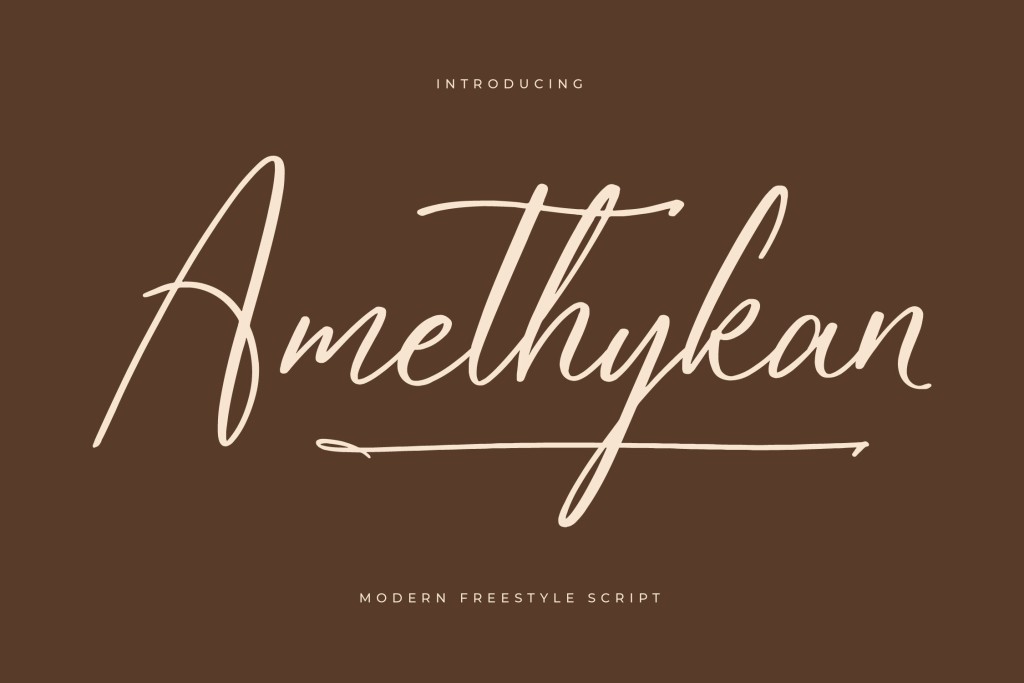 Amethykan DEMO VERSION Font Family website image