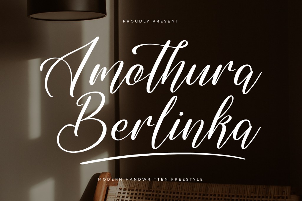 Amothura Berlinka DEMO VERSION Font Family website image