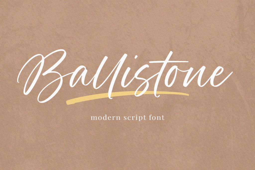Ballistone Font website image