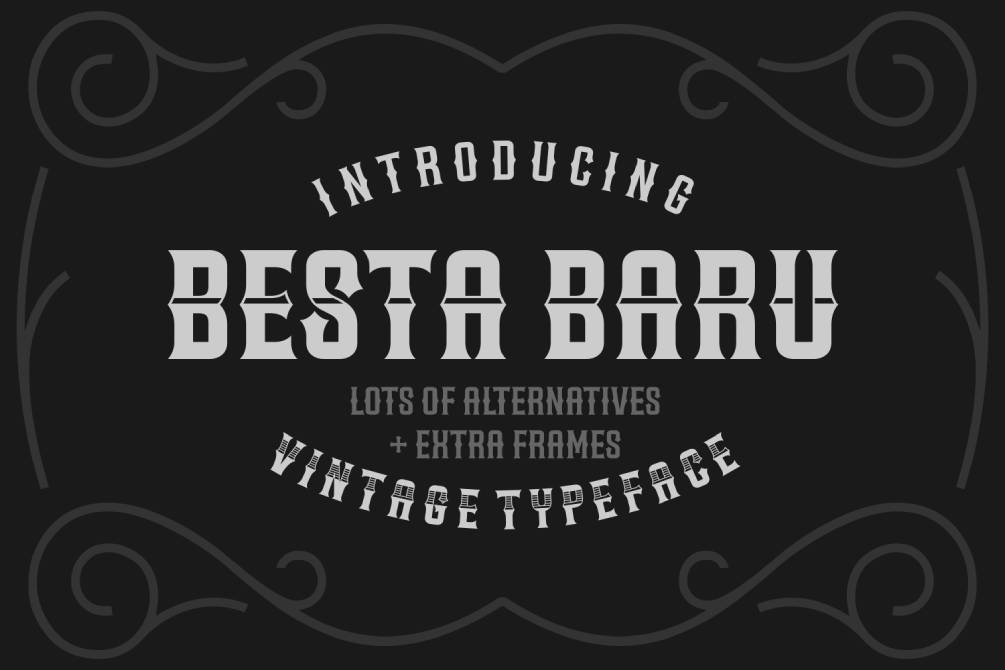 Besta Baru Font website image