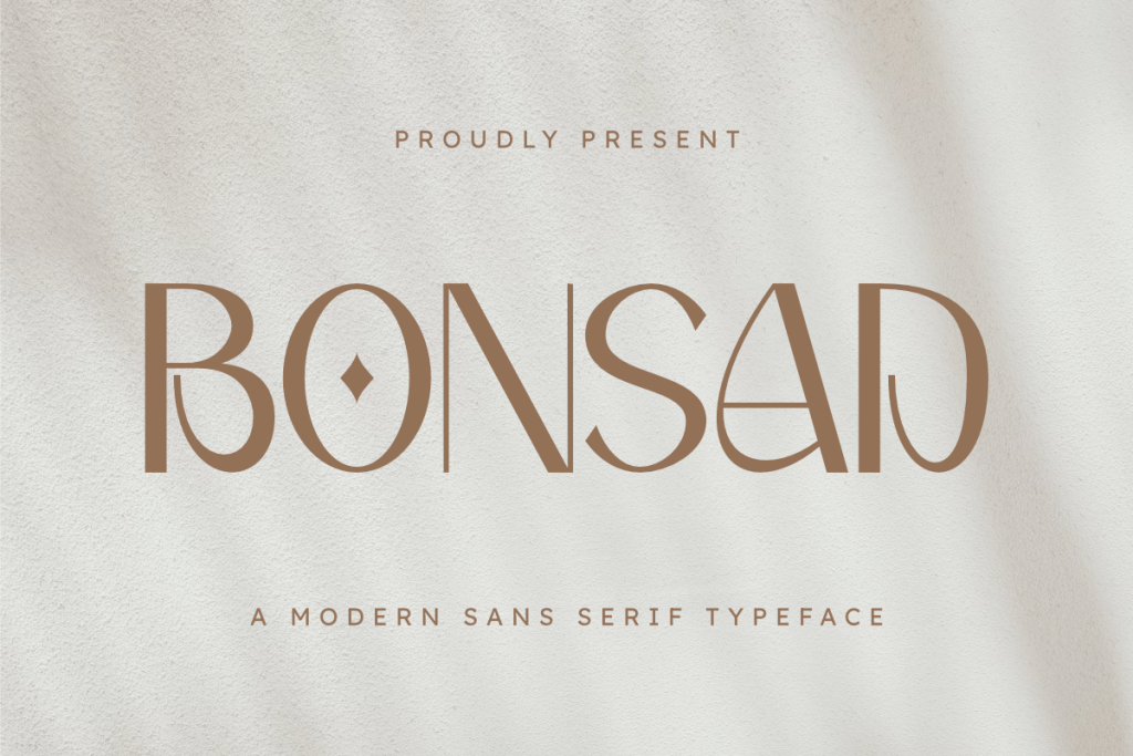 Bonsad Font website image