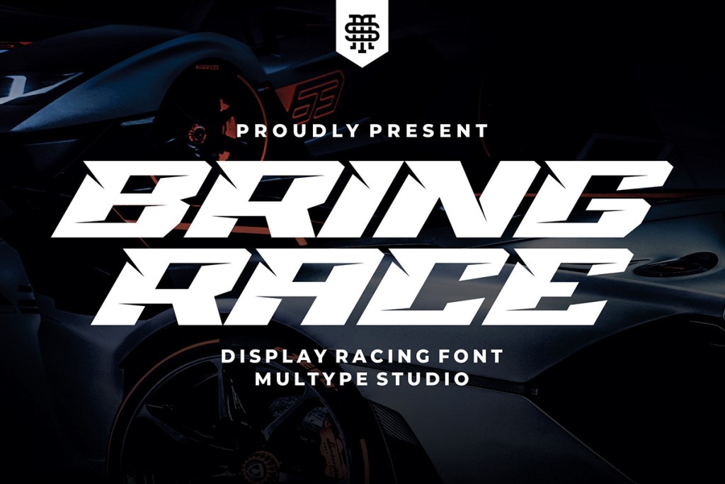Bring Race Font website image