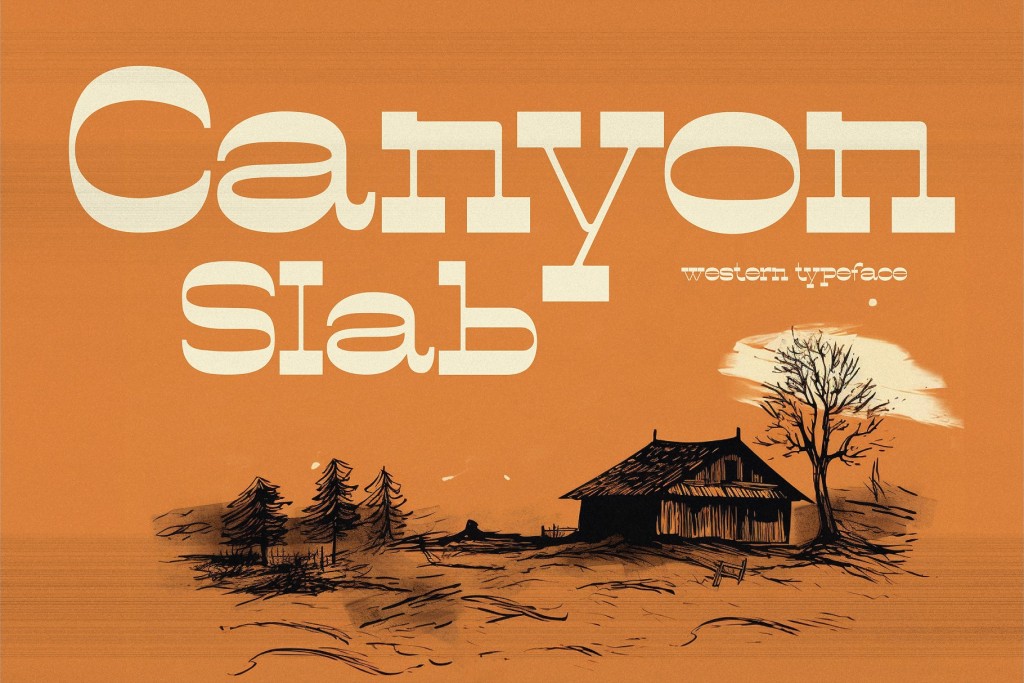 Canyon Slab Font website image