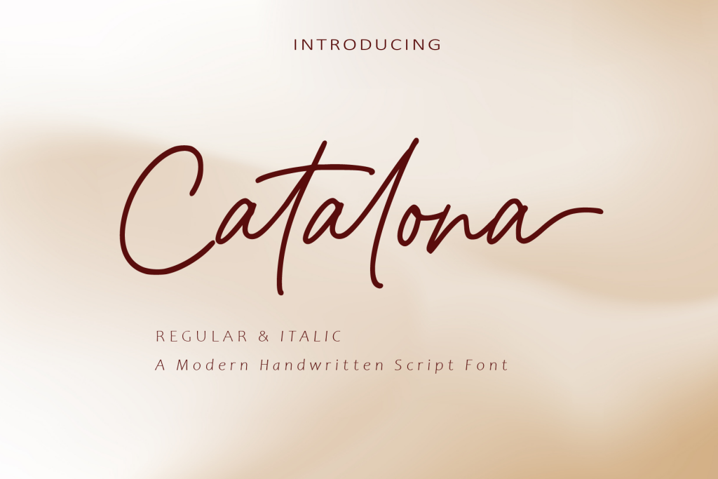 Catalona Font website image